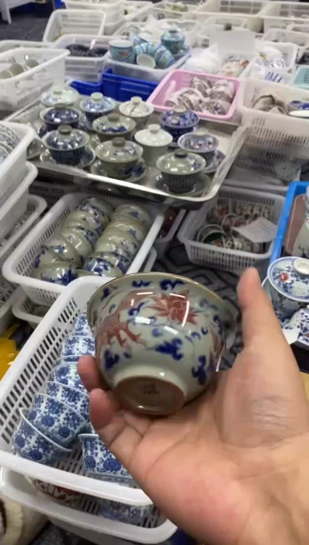 杯景德陶瓷茶具容量约100