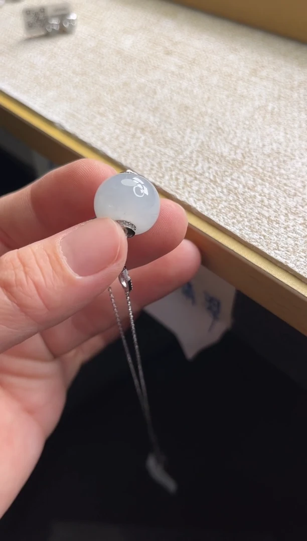 项链银S925镶嵌翡翠1