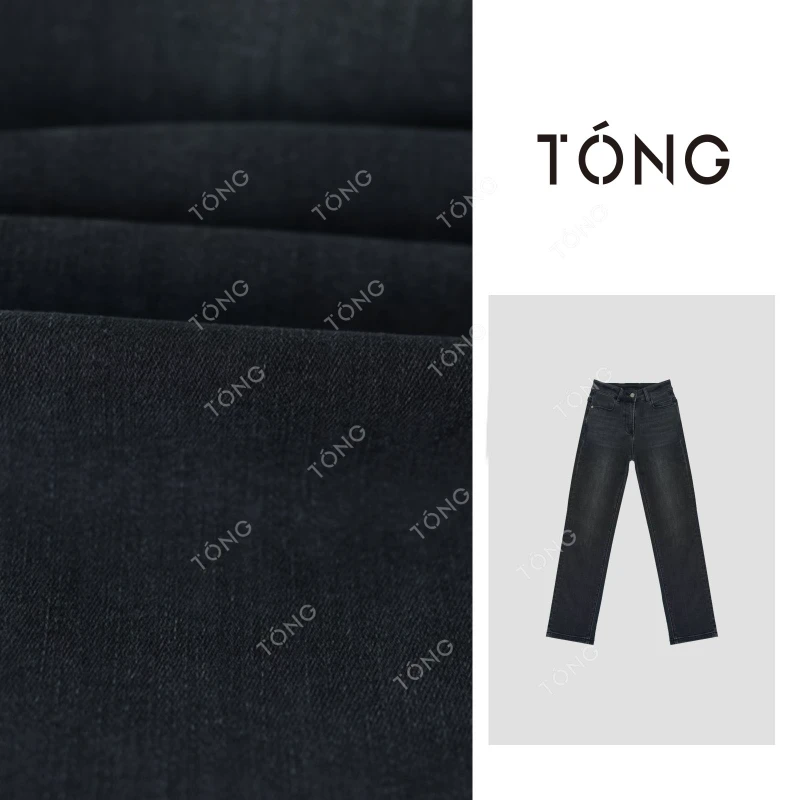 【霜降】冬季百搭四面弹直筒加绒加厚烟管裤牛仔裤 GK051