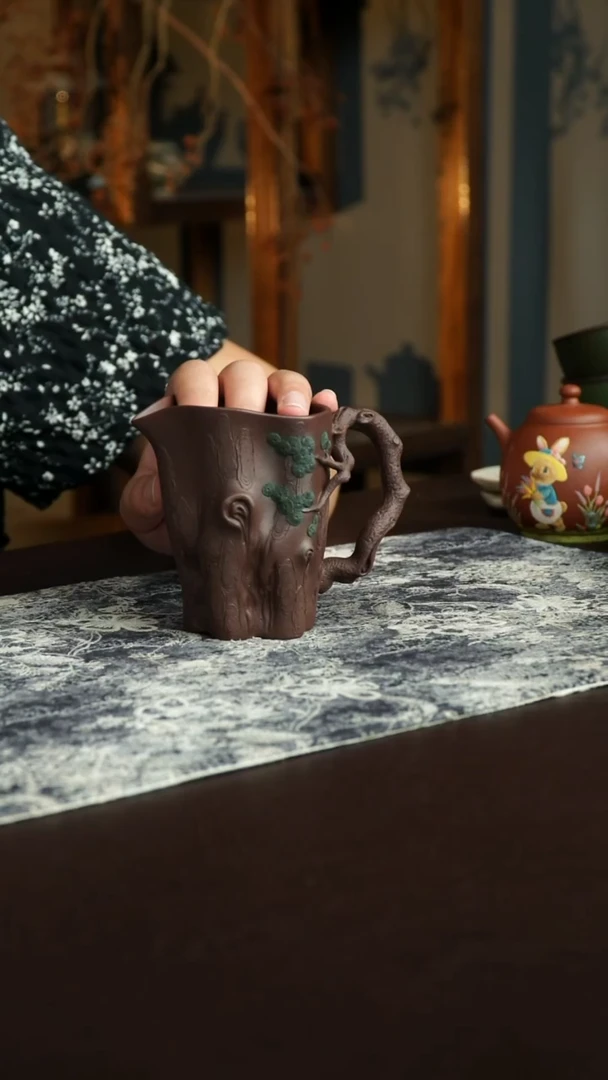 茶杯紫砂53号宜兴紫砂原矿作品
