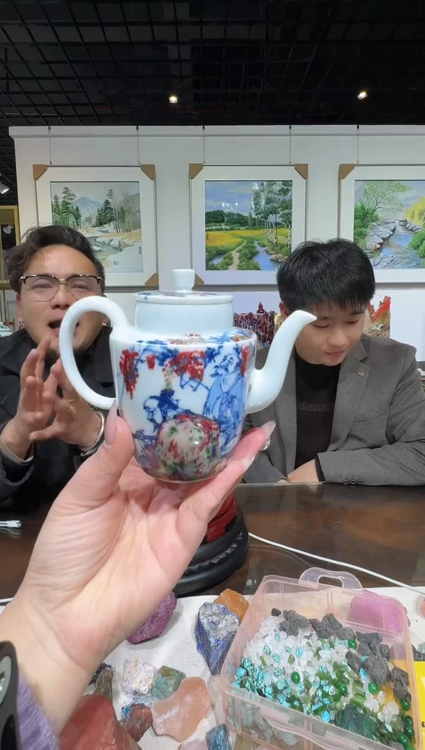 摆件陶郭晋陶瓷流水-22