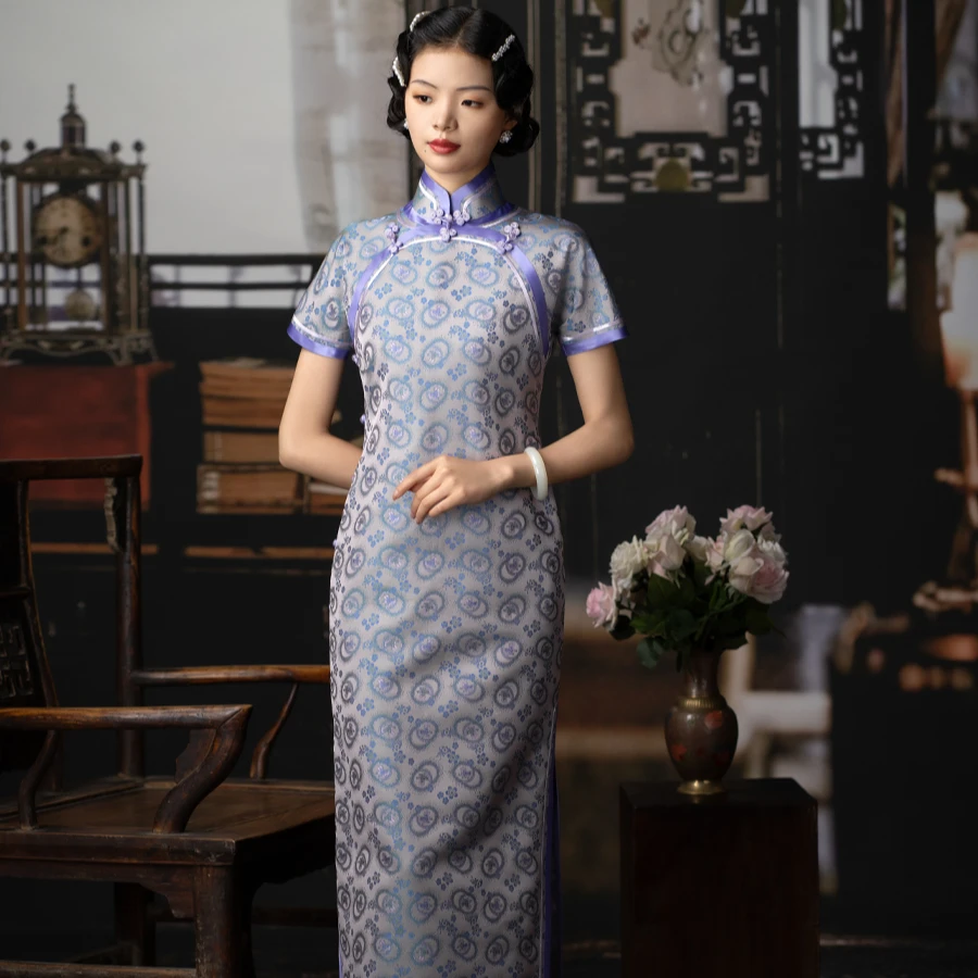 繁花梦周庄古镇现场走秀同款旗袍