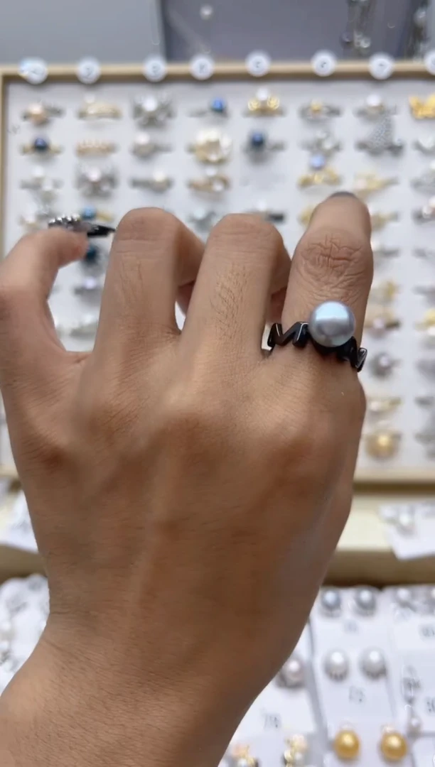 【闪购商品】淡水珍珠戒指合金87