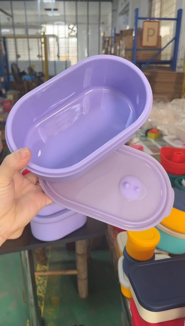 硅胶-紫色-椭圆排气盒900ML