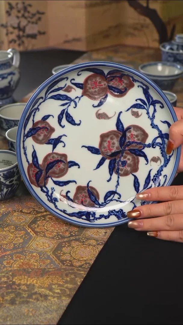 星***️定金元黛工坊九桃五福壶承