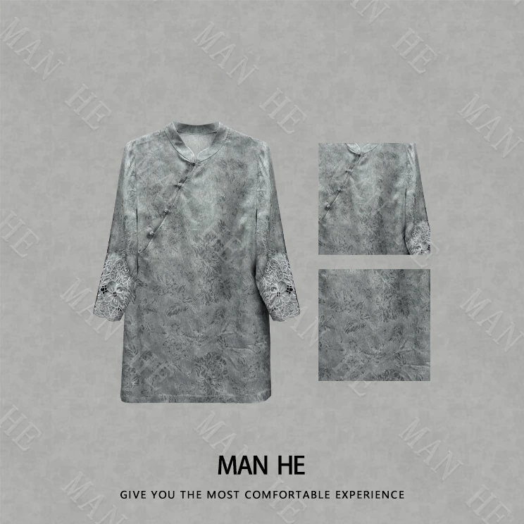 『烟雨锦绣国风提花衫』满赫出品-25061