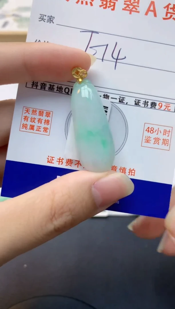颈饰未镶嵌翡翠天然缅甸A货翡翠百元以上9元证书费自理