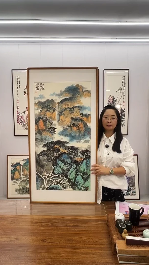 国画隗寿群 120*60 泰山 山水 1