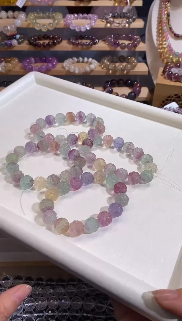 【闪购商品】萤石手链未镶嵌14mm多样性发一