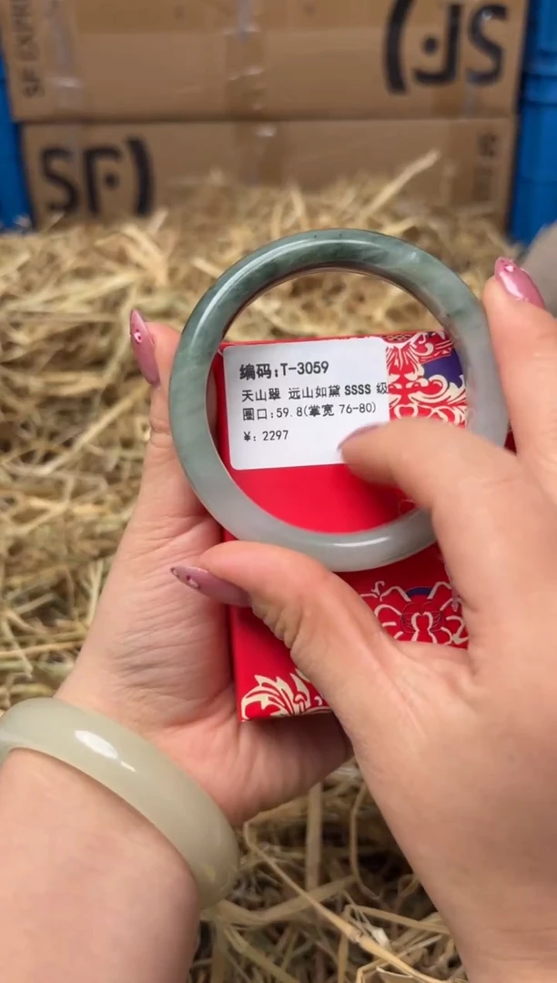 未镶嵌手镯石英质玉T-3059