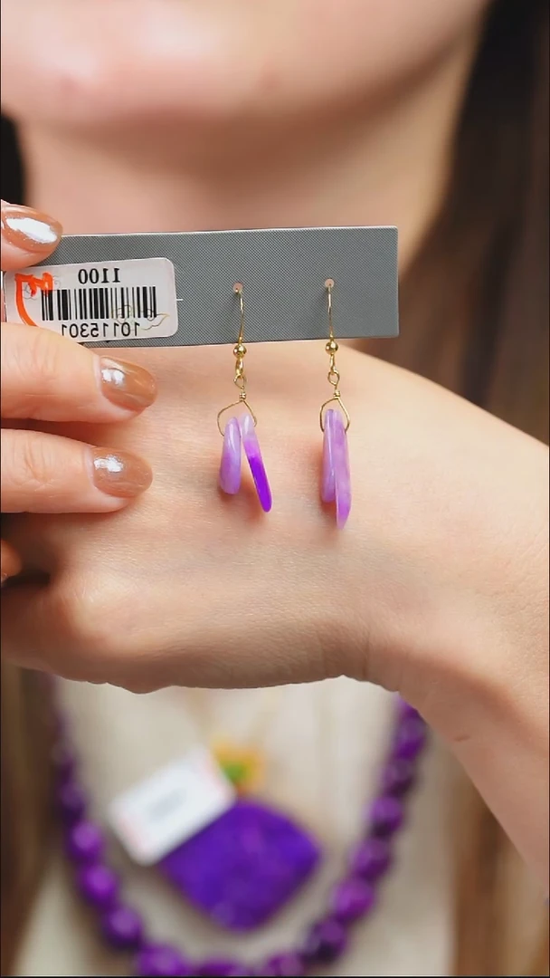 18K金镶嵌苏纪石（舒俱来）耳钉53