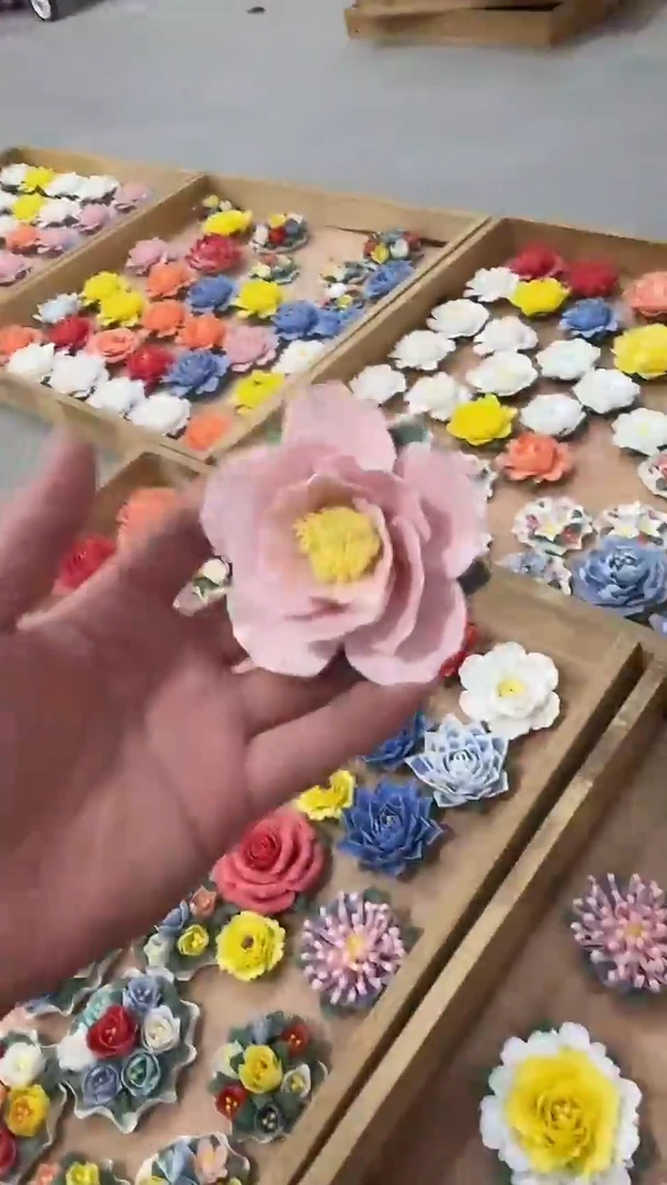 陶瓷陶瓷手捏花