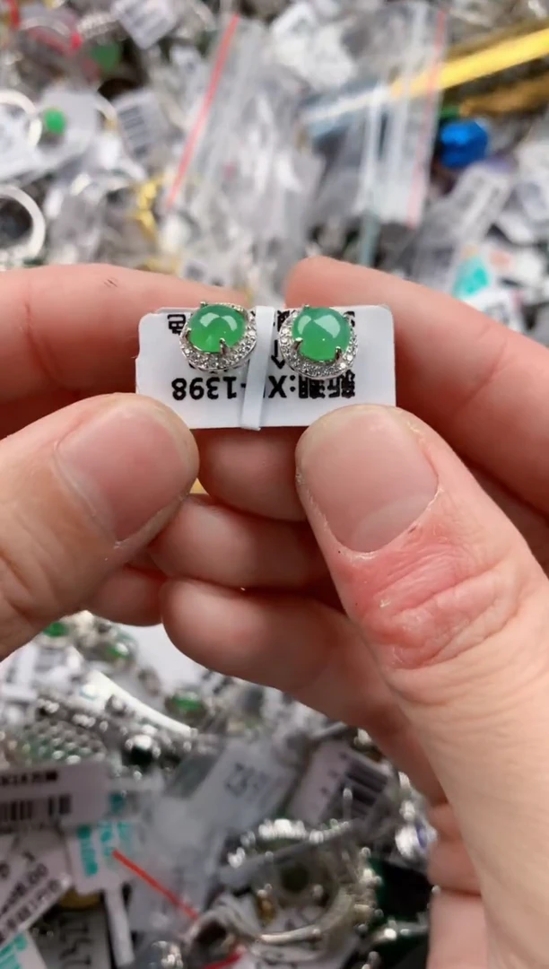 银S925镶嵌戒指翡翠4444-----1