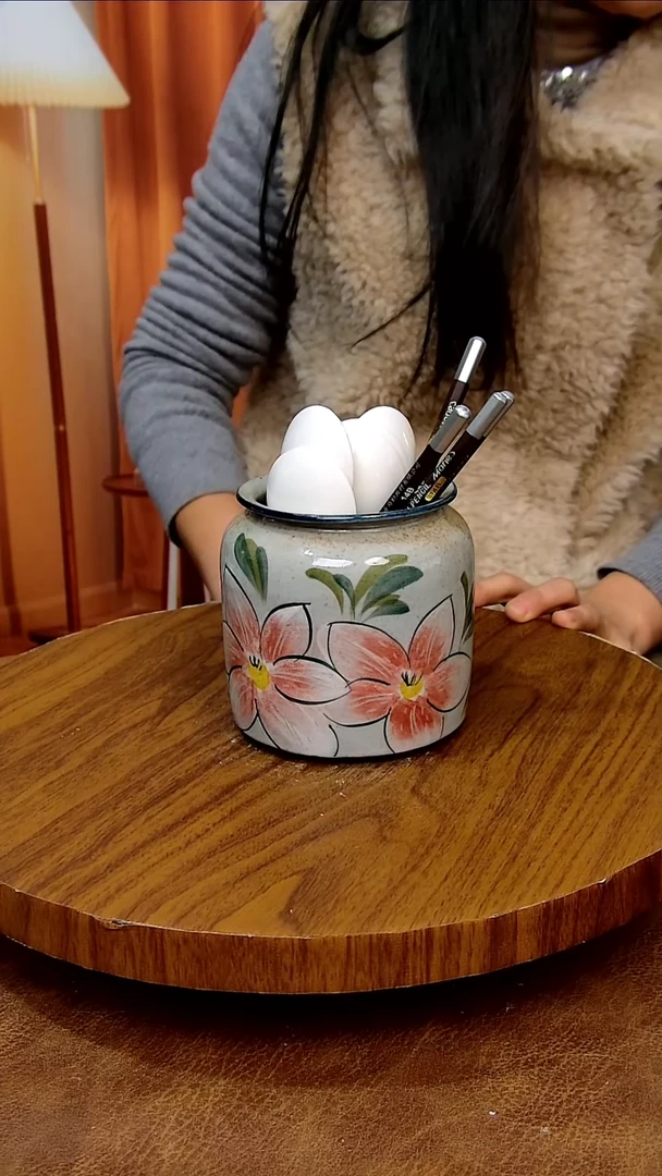 杯子陶景德镇手工手绘釉下彩陶瓷，微瑕冰裂釉