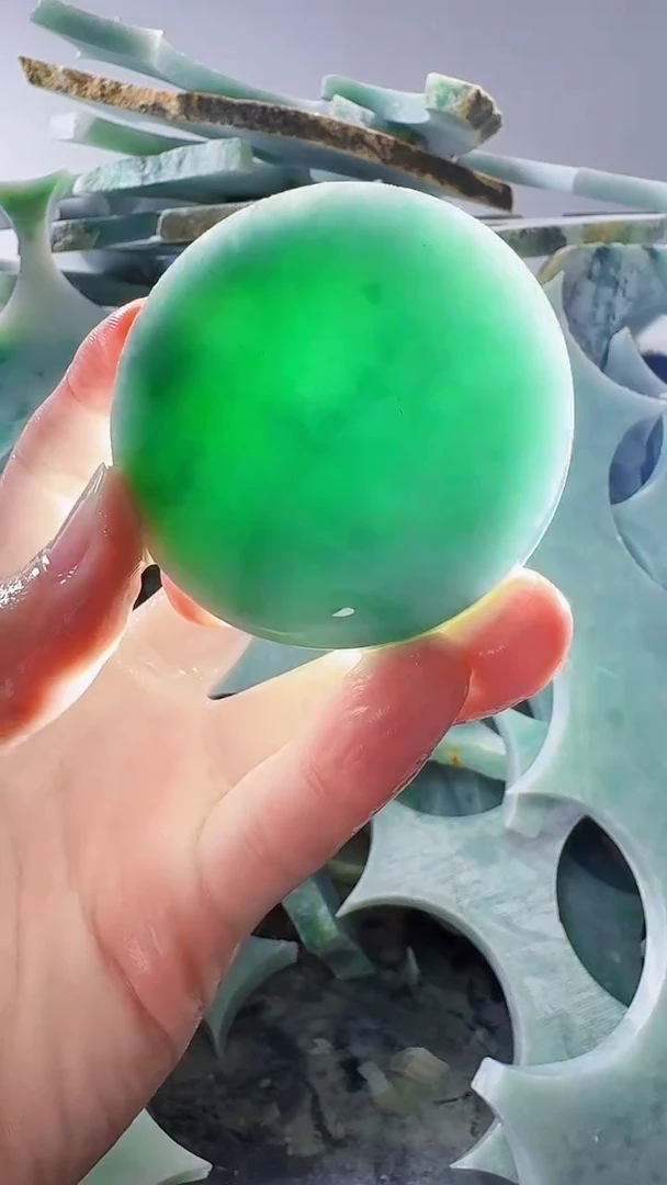 裸石翡翠缅甸翡翠A货文673