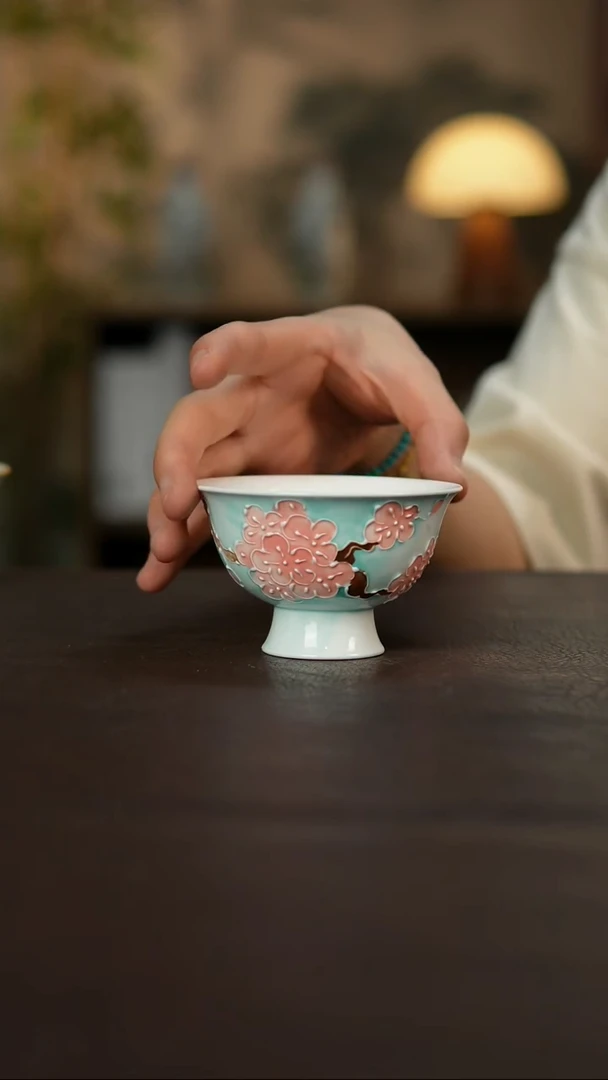 杯景德镇陶瓷杯碗柴烧多人