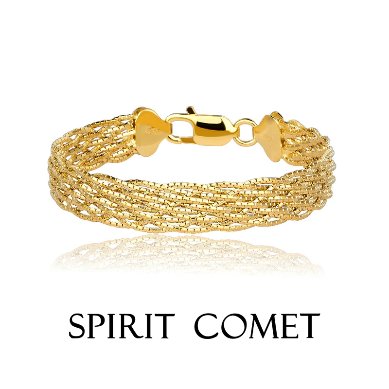 SPIRITCOMET 925银手链 麻花编织手链手链意大利精工时尚小众
