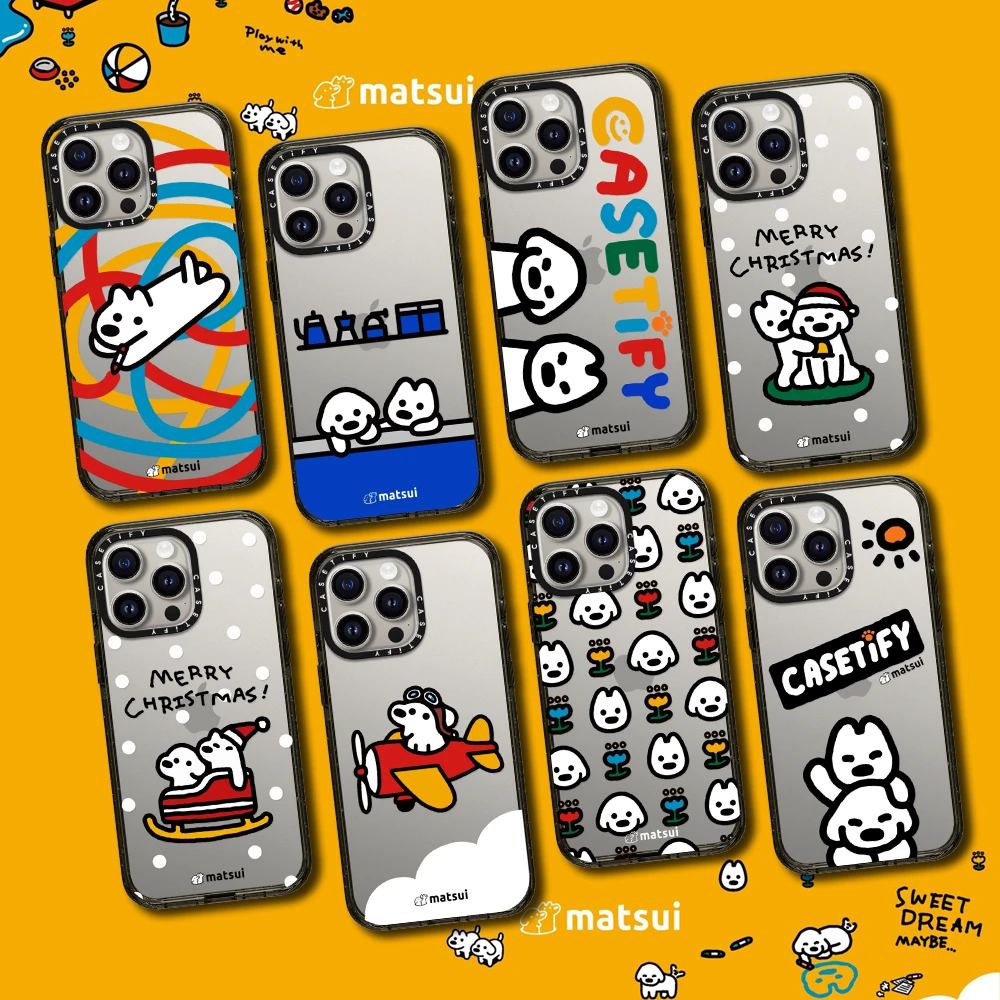 casetify matsui小狗狗手机壳适用iPhone16/15/14/13/Pro/Max