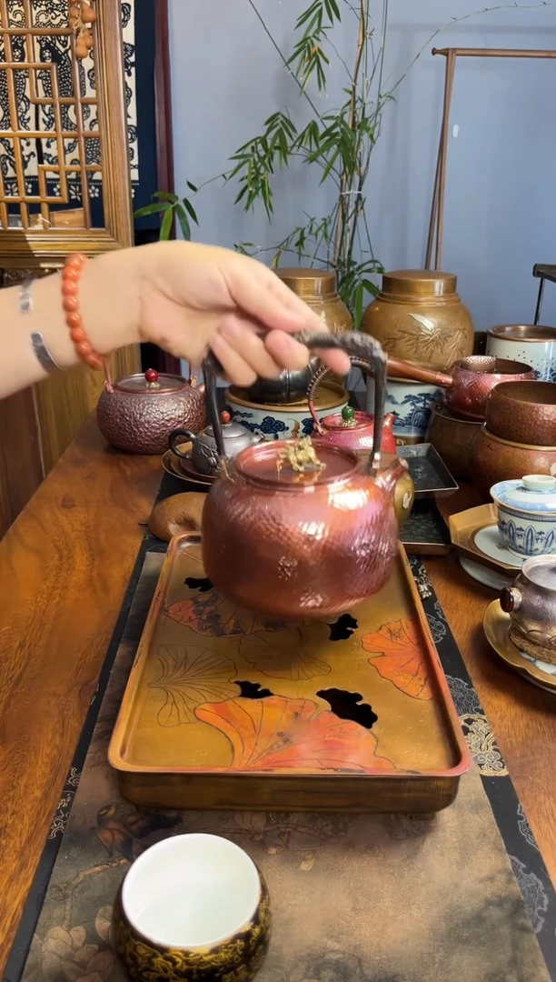 紫铜紫铜烧水壶麒麟凰