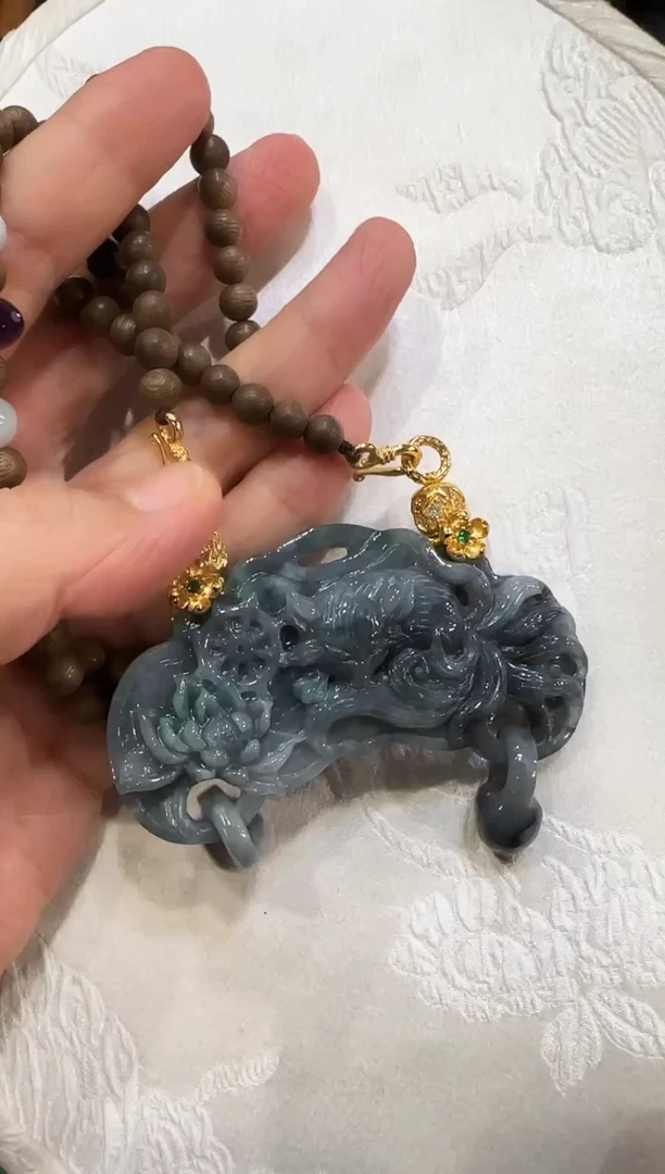 颈饰未镶嵌翡翠国风