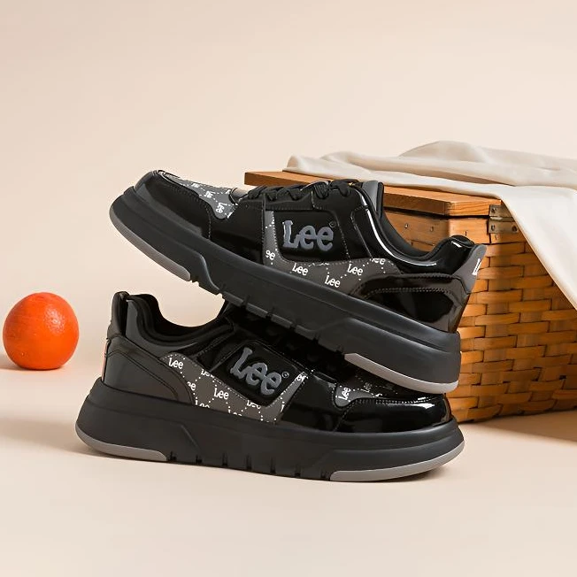 Lee2025秋季新款厚底板鞋休闲板鞋潮流男士鞋子舒适真皮潮流低帮
