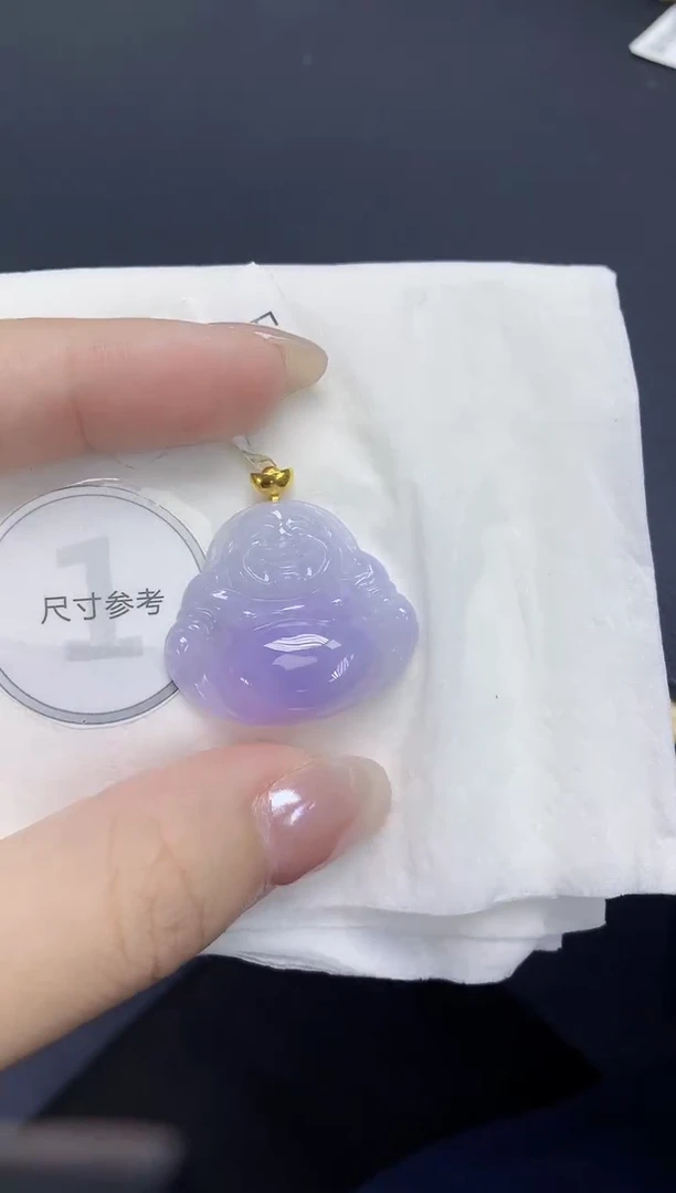 翡翠18K金镶嵌颈饰天然缅甸翡翠A货多样性发一件