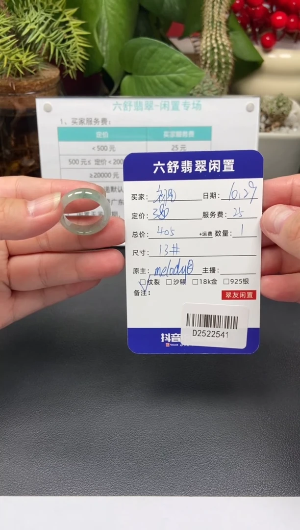 未镶嵌戒圈翡翠初*hD2522541