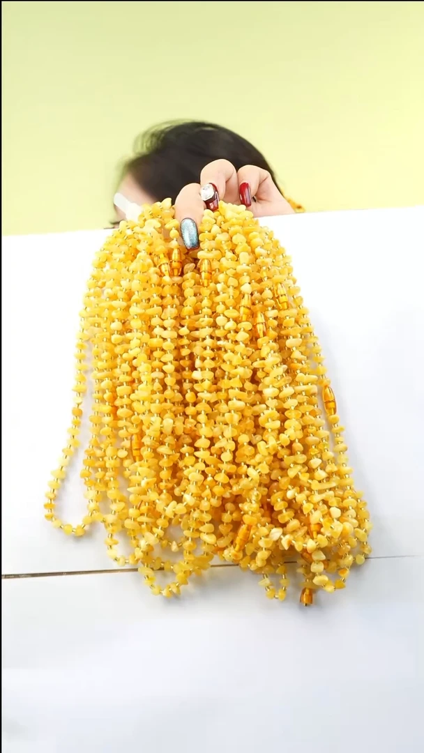 【闪购商品】琥珀颈饰未镶嵌多样性发一