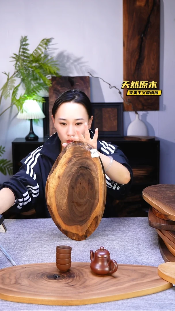 木北美黑胡桃原木.干裂疤结不属于商品质量问题完美主义者慎拍