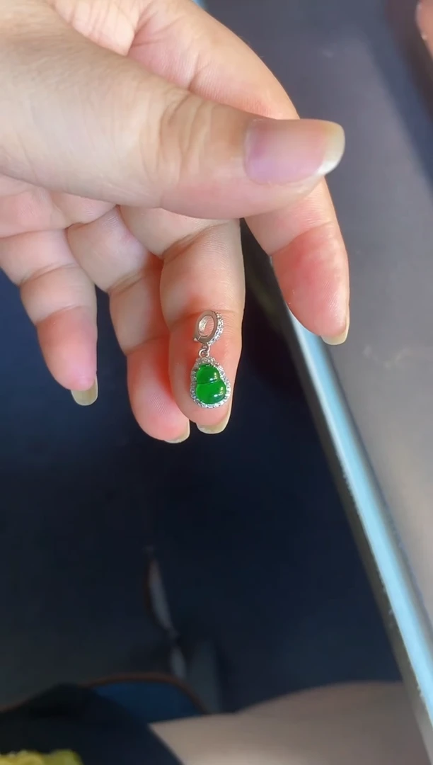 吊坠(不含链)银S925镶嵌翡翠1