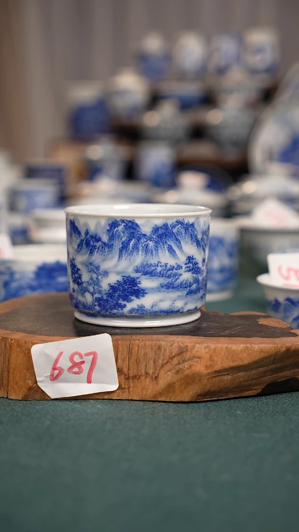 摆件瓷687全手工手绘茶器