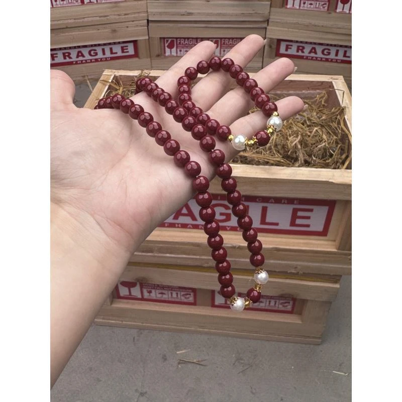 含辰砂工艺品SZH0350 朱砂单圈＋双圈手串无礼盒
