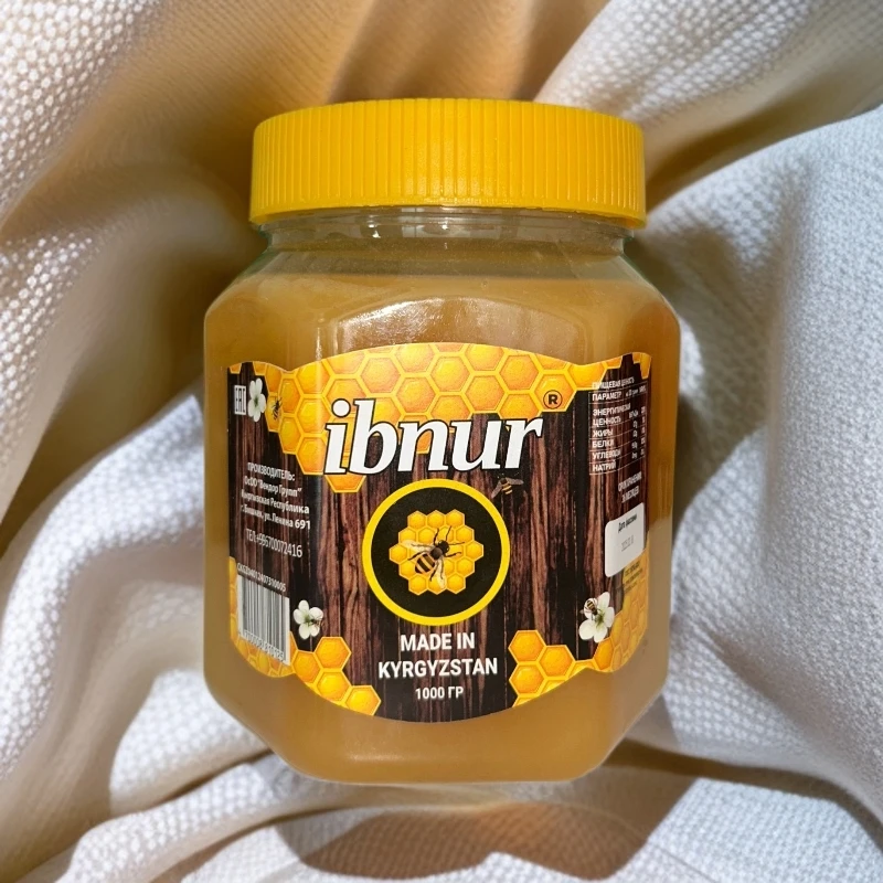 包邮ibnur黄盖天然蜂蜜1kg