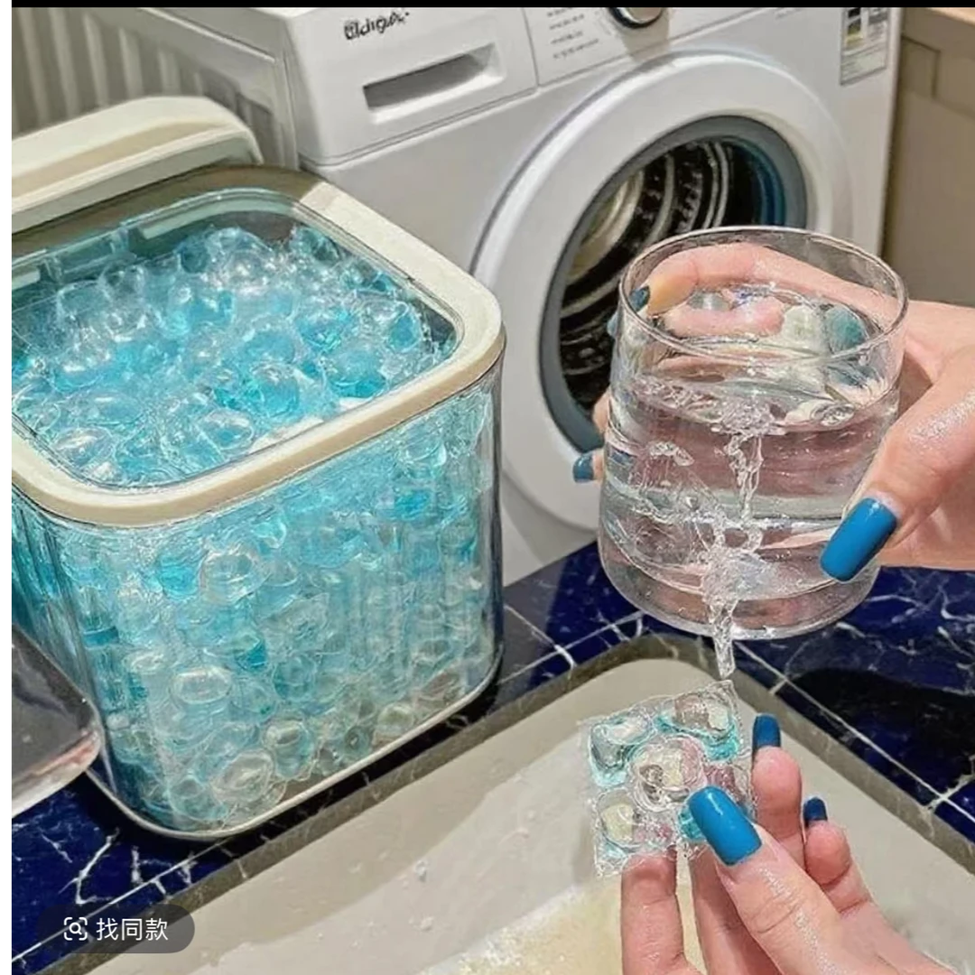 【五月花】5D栀子花香氛洗衣凝珠大容量收纳盒洗衣凝珠持久留香