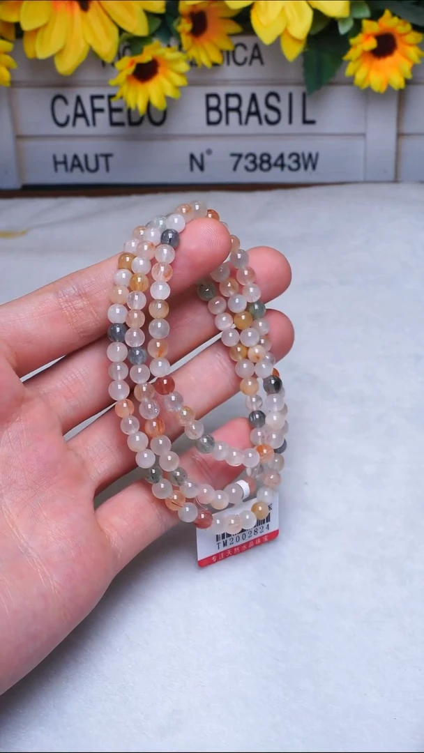 项链未镶嵌水晶L001仙女兔毛多圈5mm多样性发其一