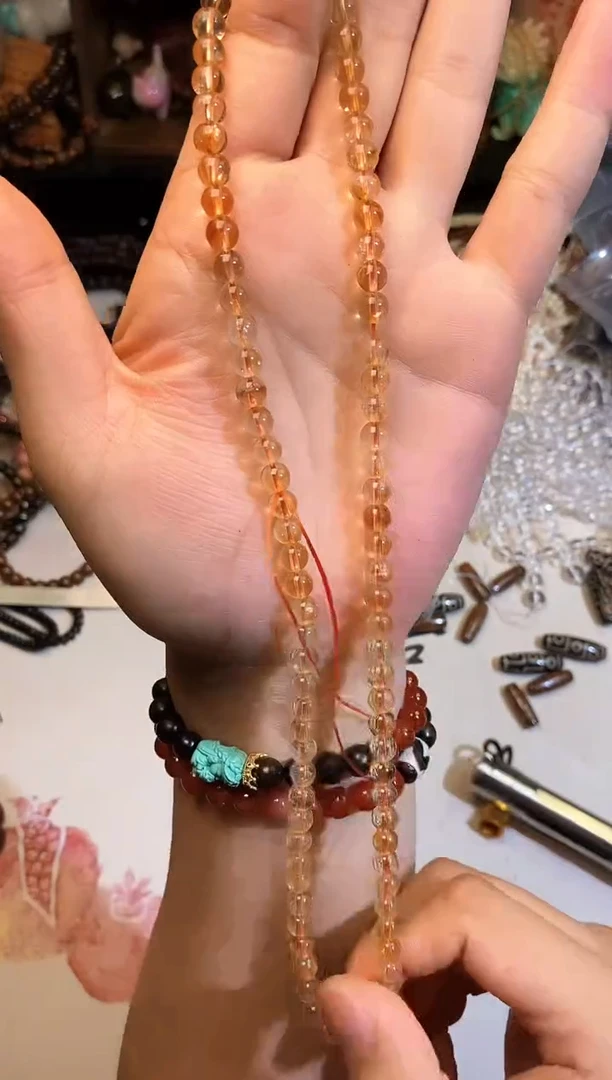 合金手链玛瑙/玉髓黄塔晶卡6+多圈