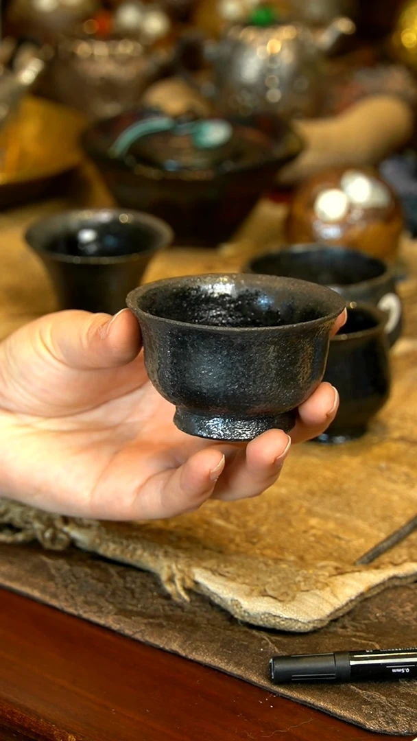 微瑕土闲星空泥主人杯
