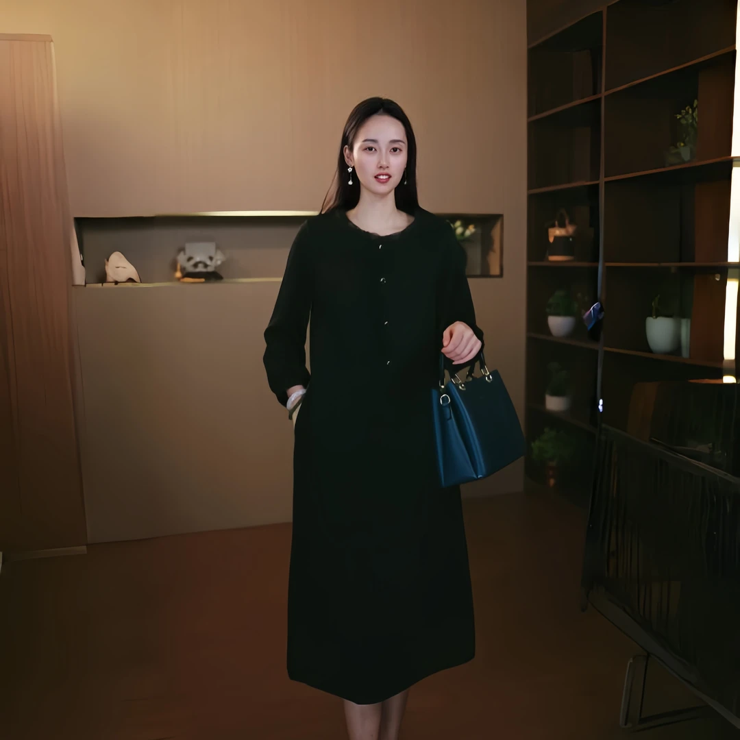 10359-夏季气质连衣裙时尚打底洋气新款显瘦中长款裙子【G仓】