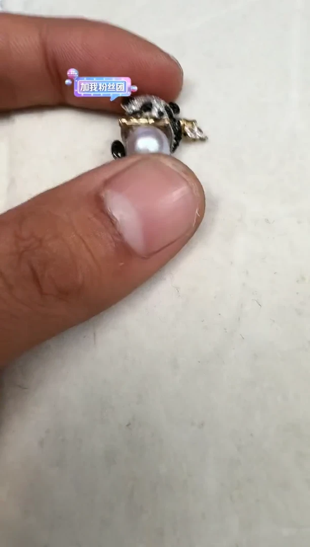 颈饰银S925镶嵌海水珍珠吊坠