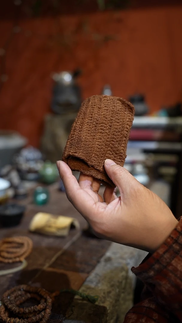 【闪购商品】原创植物染小茶巾