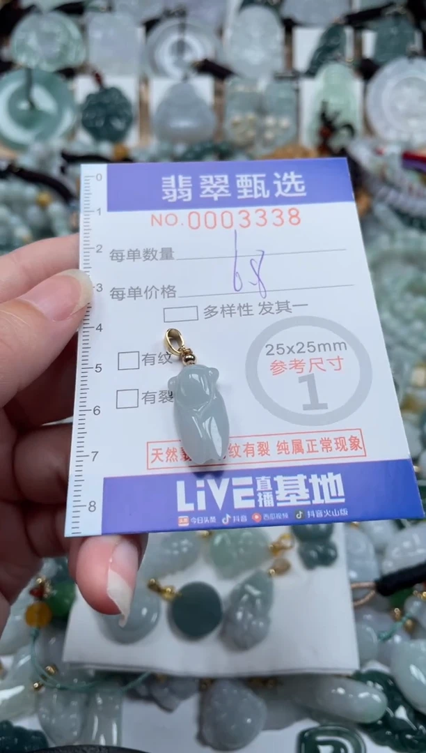 翡翠未镶嵌颈饰00..3338