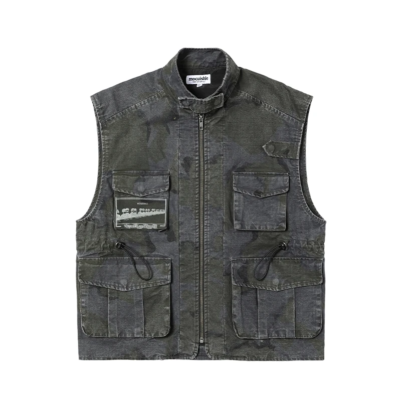 mocuishle（MCSL）「暗花」迷彩工装四袋炮弹马甲