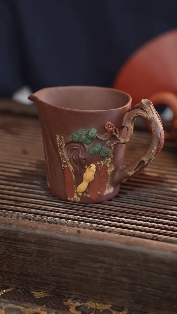 茶壶紫砂全手树桩公道杯190cc