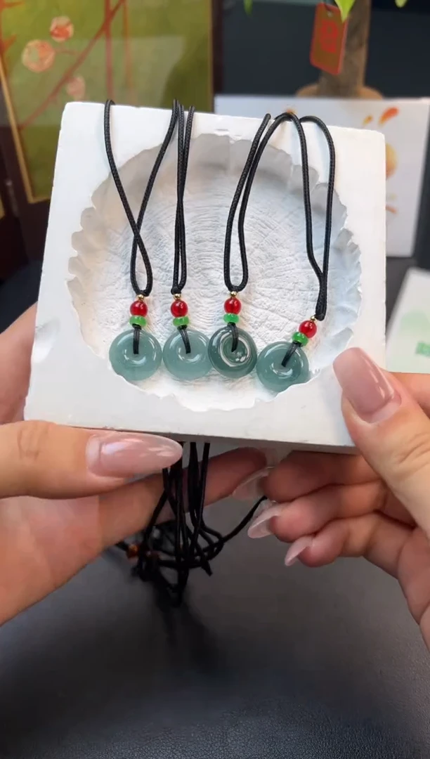 颈饰未镶嵌翡翠平安扣-G278V0211099-多样性发一