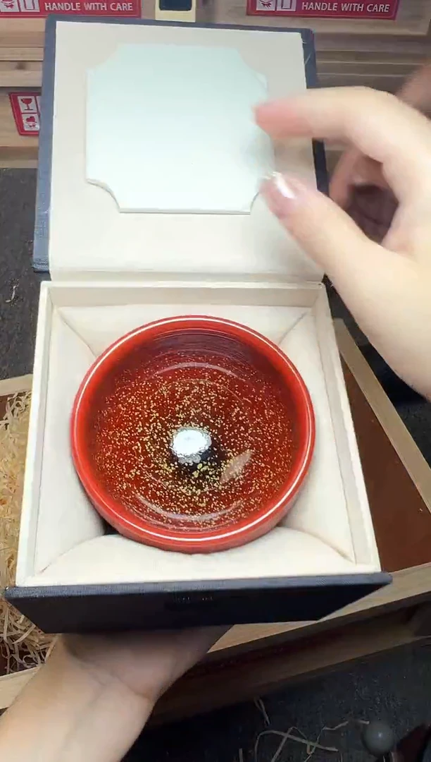 茶盏锦上花 盏三疯建盏茶器