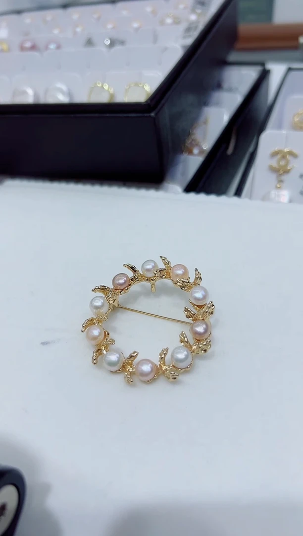 未镶嵌项链淡水珍珠淡水胸针