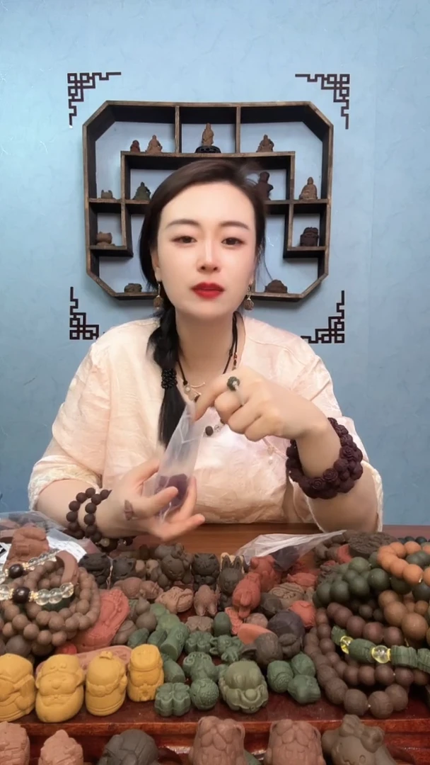 泥塑七香十二精小蛋仔猫耳环