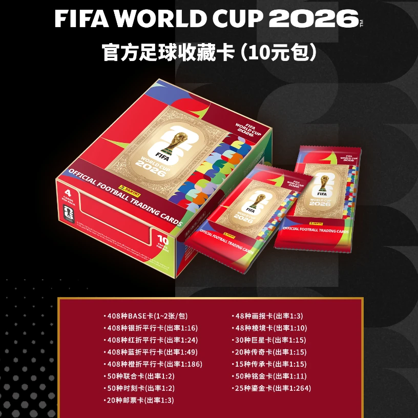 【玩法】官方正版-FIFAWorldCup2026世界杯球星卡(韩-代拆)