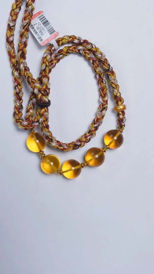 未镶嵌颈饰琥珀金珀项链