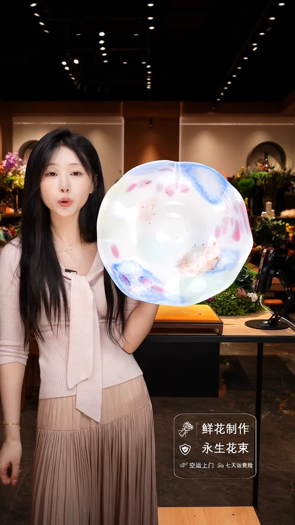 琉璃手工艺品手工花器花束空运包邮送货上门-以图片为准